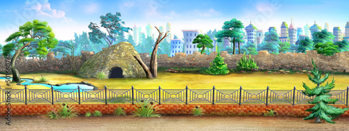 Photography Enclosure for wild animals in the zoo 01
