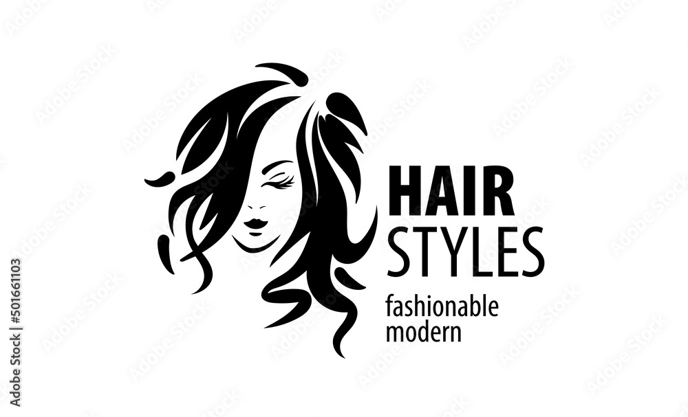 Vector illustration of a womans hairstyle on a white background Vector illustration of a womans hairstyle on a white background