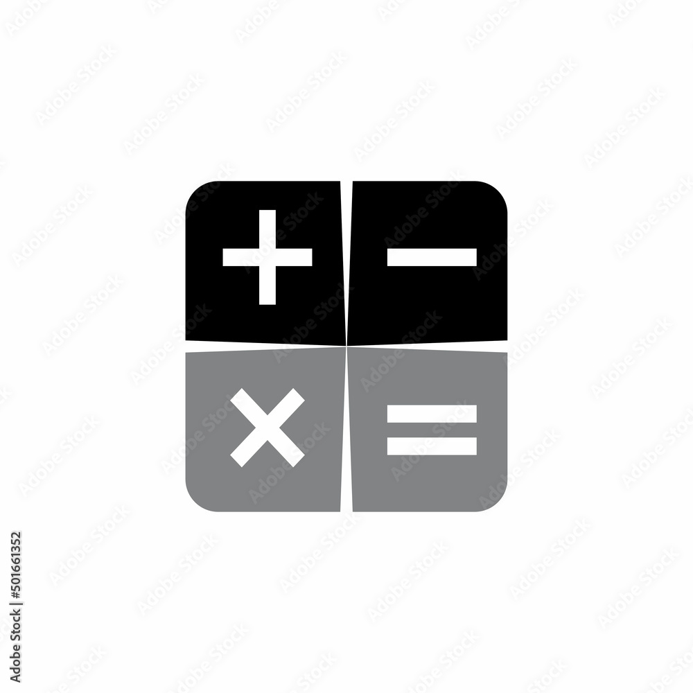 Calculator vector icon template background Calculator vector icon template background