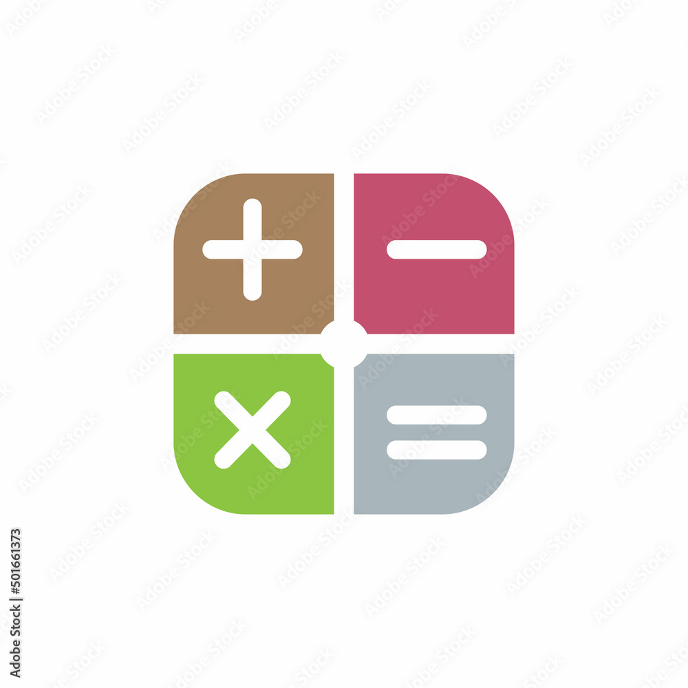Calculator vector icon template background Calculator vector icon template background