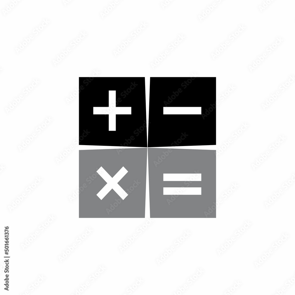 Fototapeta premium Calculator vector icon template background