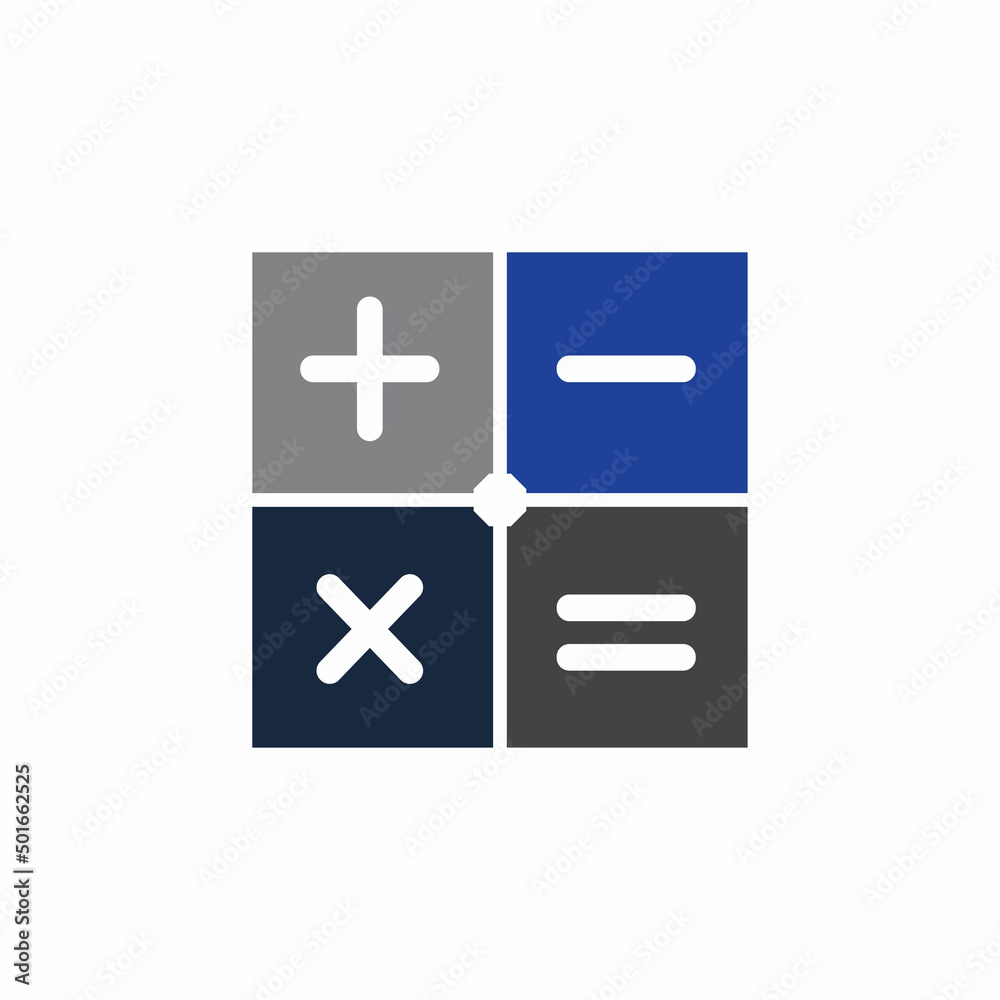 Calculator vector icon template background Calculator vector icon template background