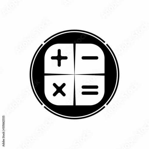 Calculator vector icon template background