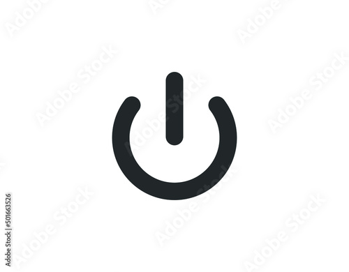 The power icon. Power symbol. Flat Vector illustration