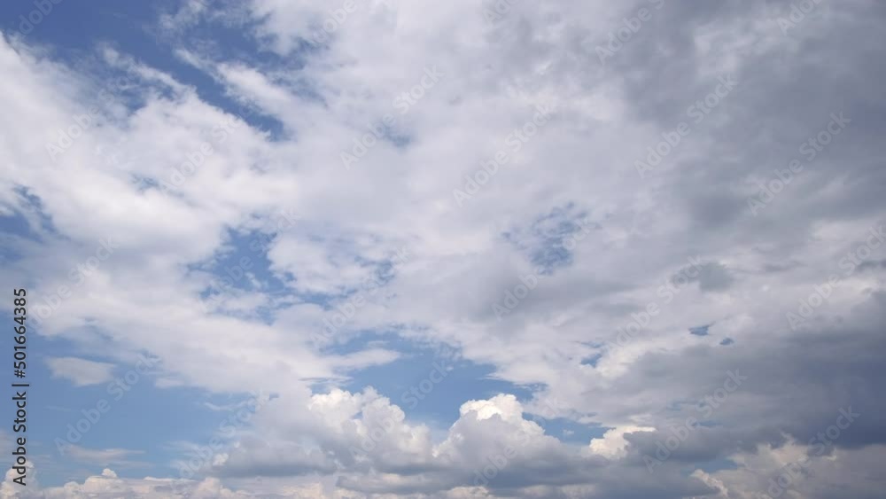 Vibrant blue sky with cloud on a cloudy day time lapse. Vibrant blue sky with cloud on a cloudy day time lapse.