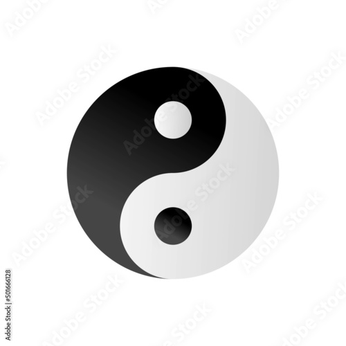 yin yang symbol vector illustration