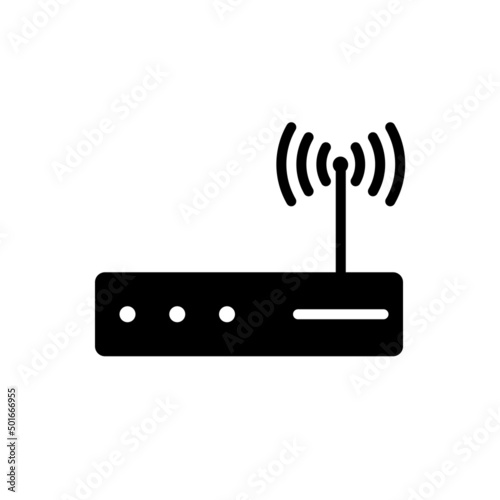 router wifi new icon simple vector