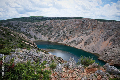 Scenic view of the river from the edge of canyon