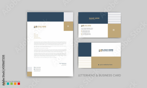letterhead and business card design