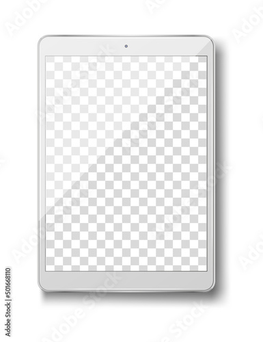 Tablet ps isolated on white background.