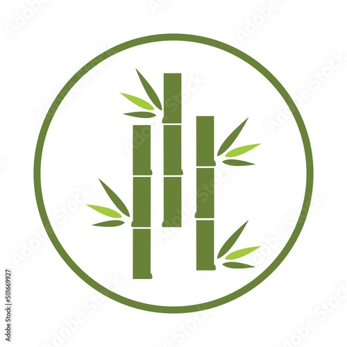 Bamboo Logo Template vector icon