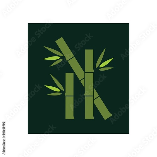 Fototapeta Naklejka Na Ścianę i Meble -  Bamboo Logo Template vector icon