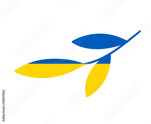 Ukraine Symbol Flag Emblem National Europe Abstract Vector illustration Design