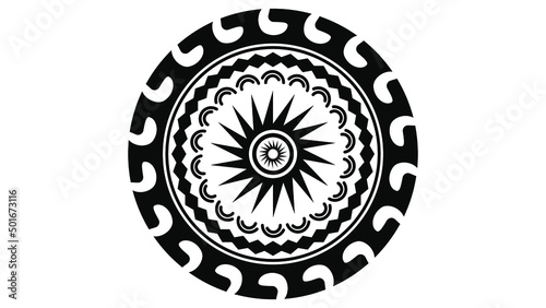 Ancient Mayan culture art vector