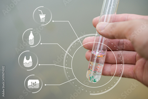 Microplastics at hand, microplastics, air pollution, aquatic microplastics, food microplastics.