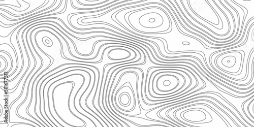 Abstract design with black and white abstract background . Topography map concept. 3d rendering . Creative and similar design with white and black tone paper cut wave curve with blank space design