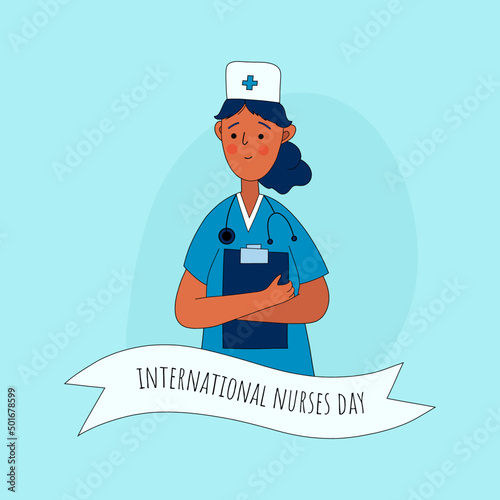 Vector banner for international nurses day © Gingerbirb