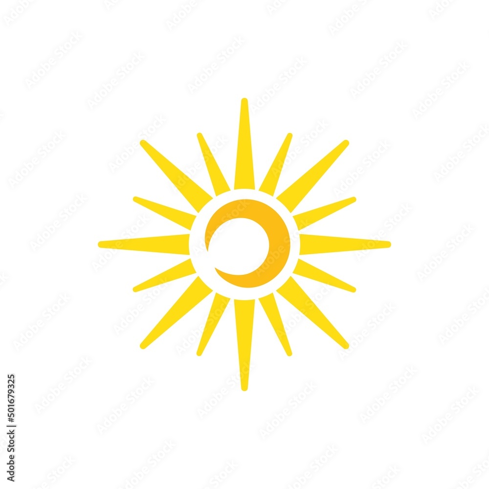 Fototapeta premium sun illustration logo