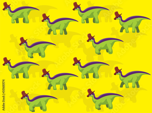 Dinosaur Lambeosaurus Animation Seamless Wallpaper Background