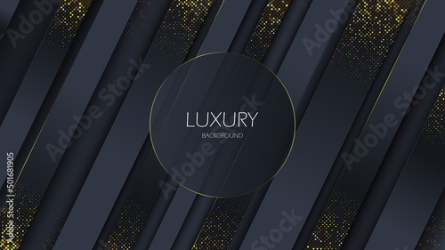 abstract dark gold luxury background template with diagonal lines. suitable for architecture, interior, casino, beauty, jewelry business. vector graphic illustration layout for sale, special offer ad