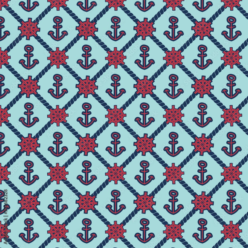 vector marine style graphic pattern