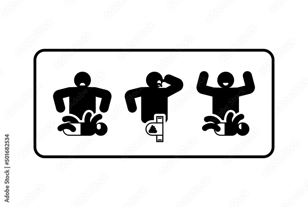 Change diaper icon. restroom sign. Baby's clean and dirty diaper Change diaper icon. restroom sign. Baby's clean and dirty diaper