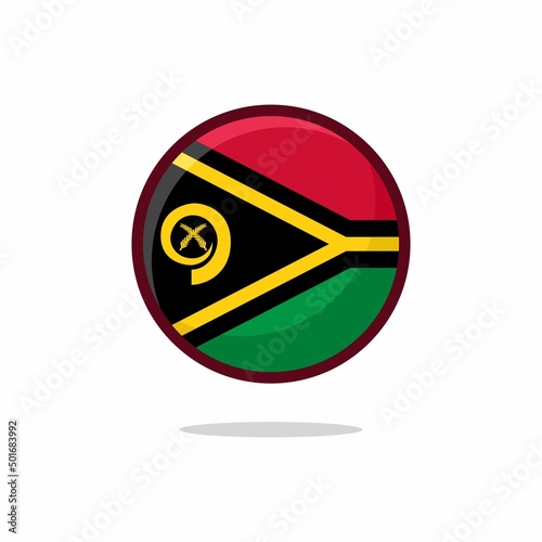 Free Download Vanuatu Flag Icon. Vanuatu Flag flat style isolated on a white background - stock vector. - GFXLoad