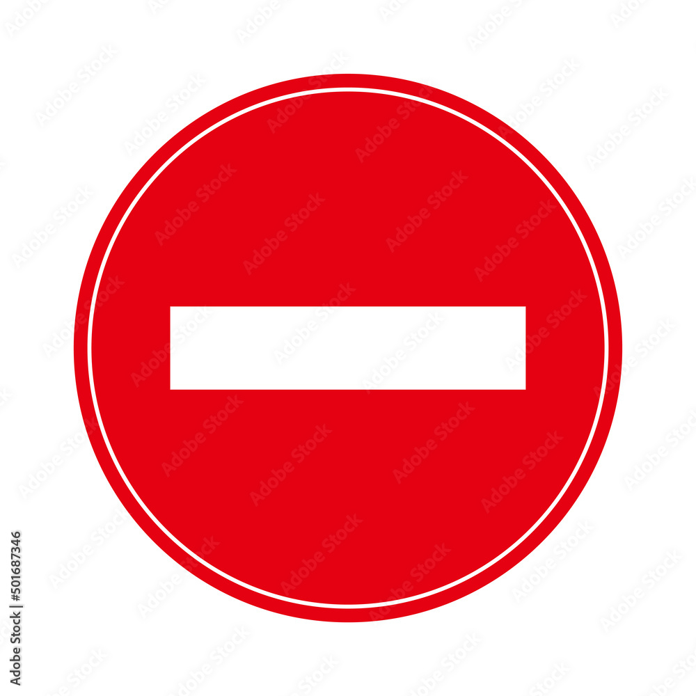 進入禁止の標識 Stock Vector Adobe Stock