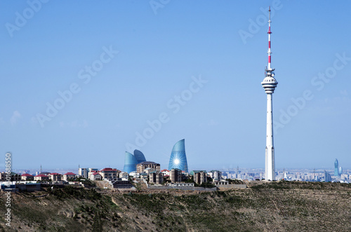 Azerbaijan, Baku, Unusual angle