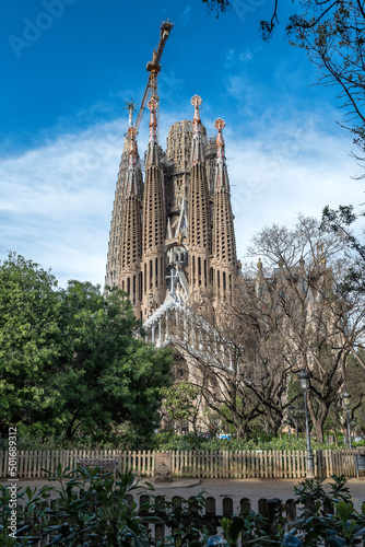 Basilica La Sagrada Familia in Barcelona, Spain