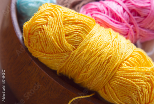 Knitting threads. Hobbies and small business, home needlework