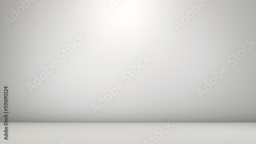 Abstract white studio background for product presentation. Empty room . 3d render illustration, room with copy space.