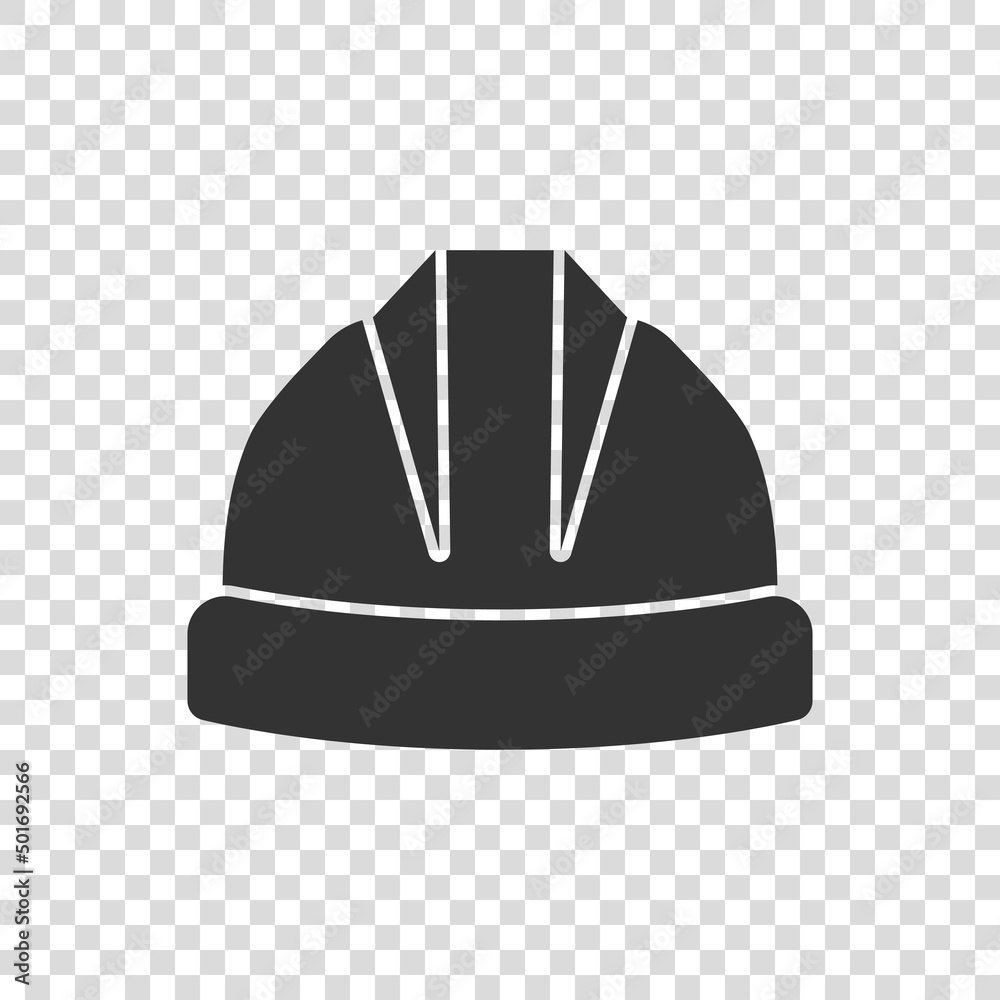 Construction helmet icon in flat style. Safety cap vector illustration on isolated background. Worker hat sign business concept. Construction helmet icon in flat style. Safety cap vector illustration on isolated background. Worker hat sign business concept.
