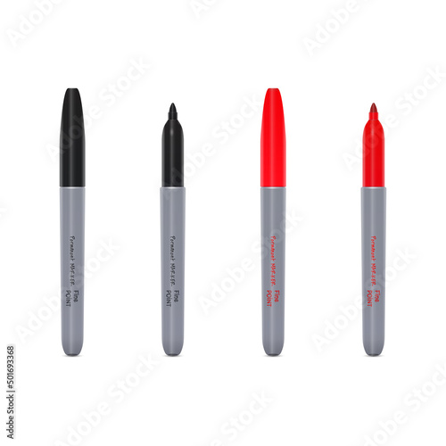 set of permanent markers pens 