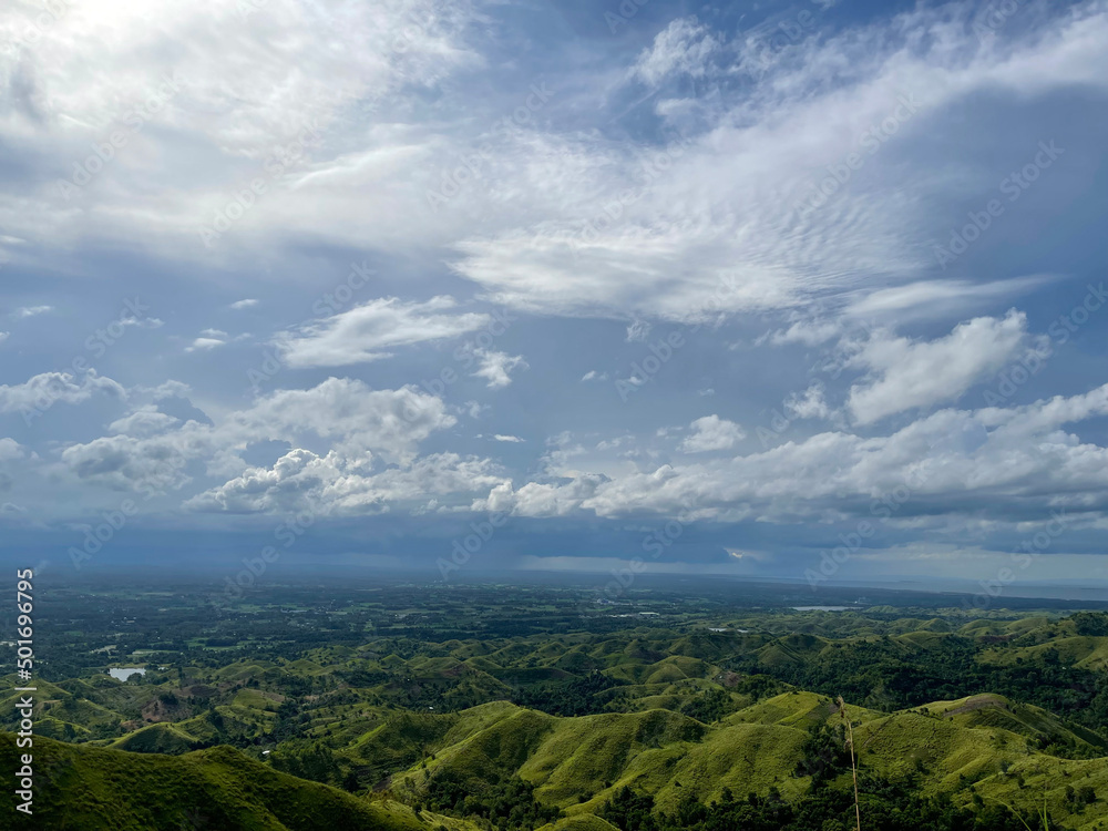 The Binabaje Hills of Brgy. Cambaol in Alica Municipality are featured in the Alicia Panoramic Park. The 400-meter-high hills are covered in tropical perennial grasses known as Cogon.