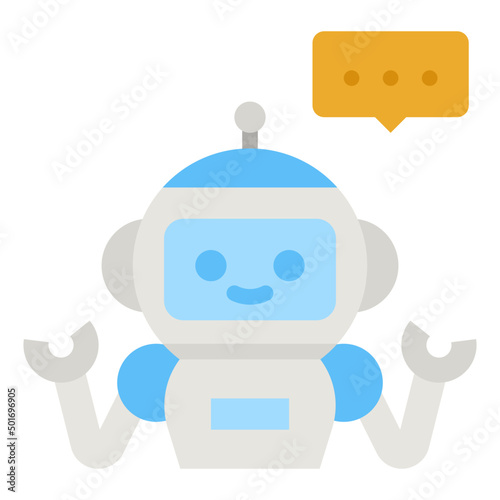 chatbot flat icon