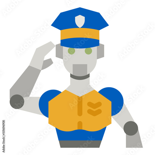 cop flat icon