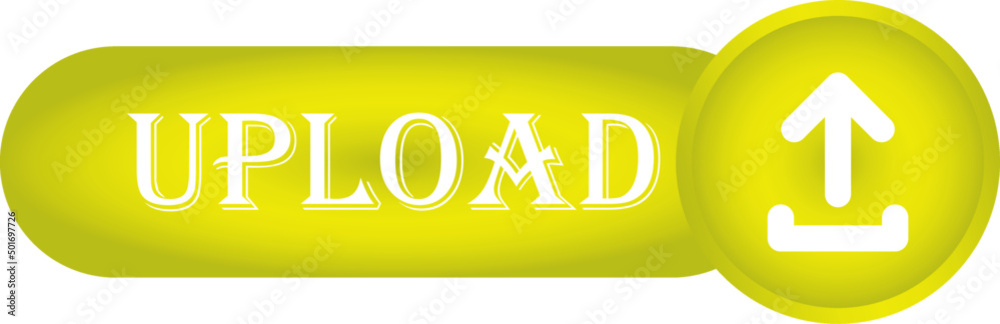 Round upload icon, vector button for websites and internet applications, music, video and data Round upload icon, vector button for websites and internet applications, music, video and data