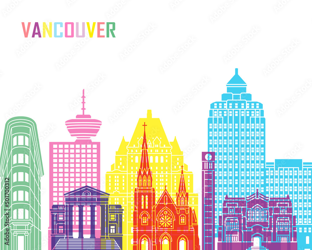 Vancouver skyline poster