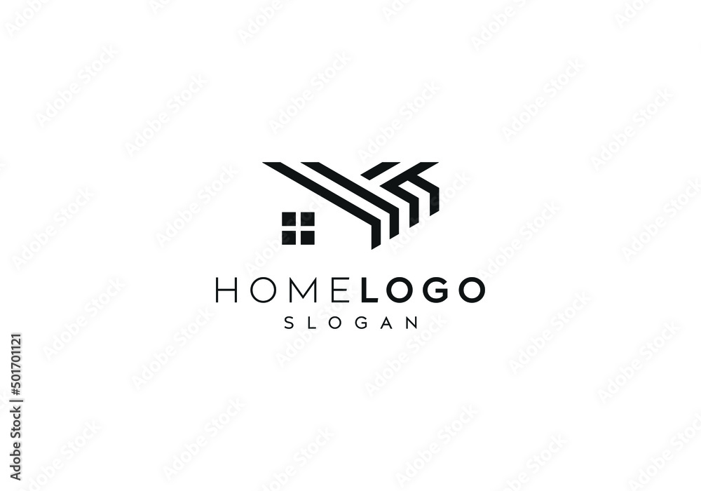 Abstract and creative home or house logo design, house icon, home icon vector logo design Abstract and creative home or house logo design, house icon, home icon vector logo design