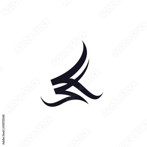 KS logo calligraphic and elegant