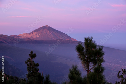 Vulkan Pico del Teide bei Sonnenaufgang, Teneriffa