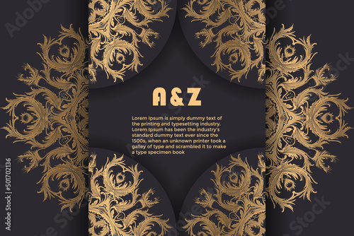 Luxury mandala background with golden arabesque east style | Ornamental elegant invitation wedding card, invitation card, backdrop, cover, banner | luxury style vector illustration