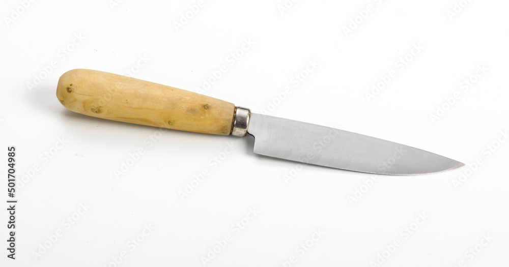 Cuchillo de cocina profesional sobre fondo blando Cuchillo de cocina profesional sobre fondo blando