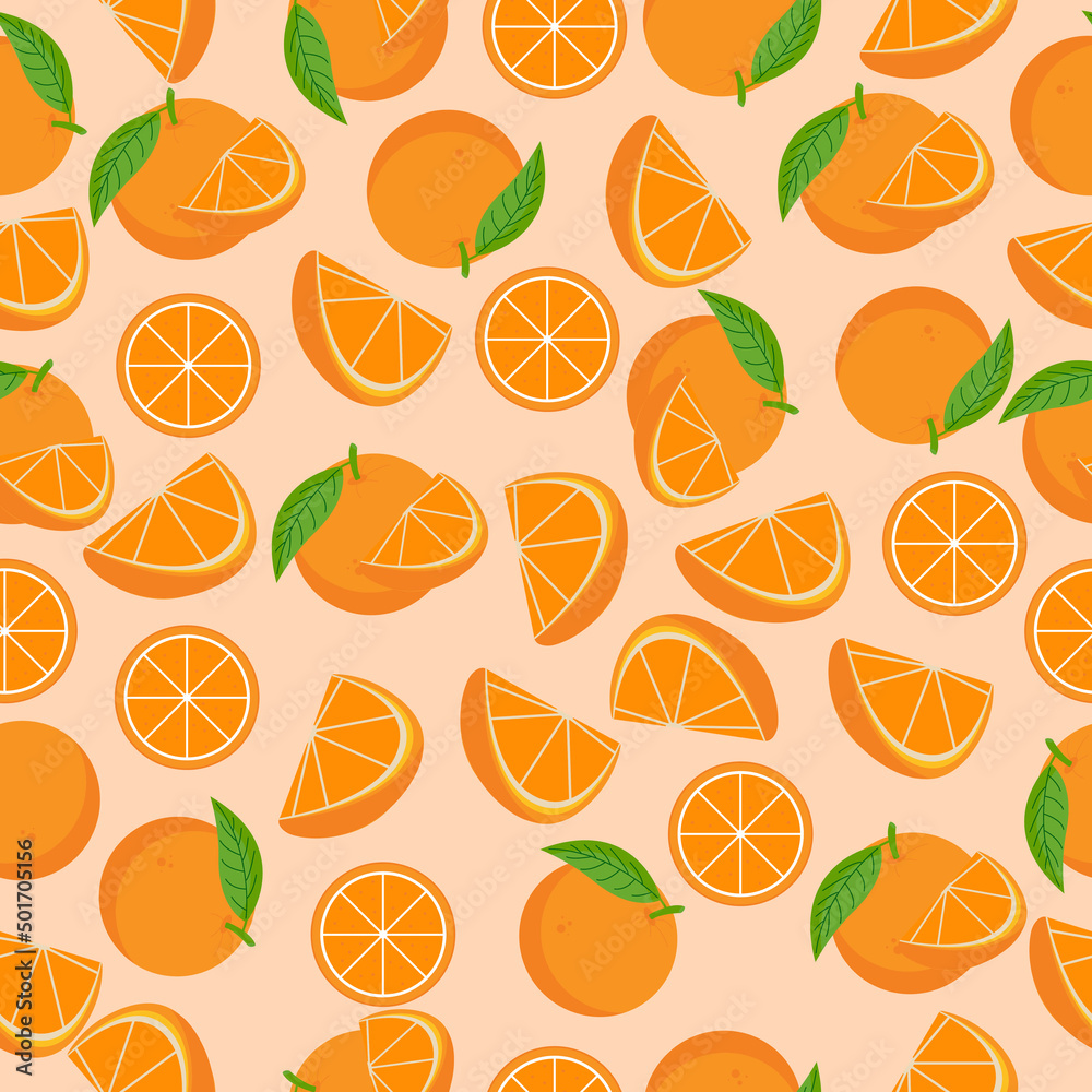 seamless orange patterns. Fruit seamless orange patterns. Fruit