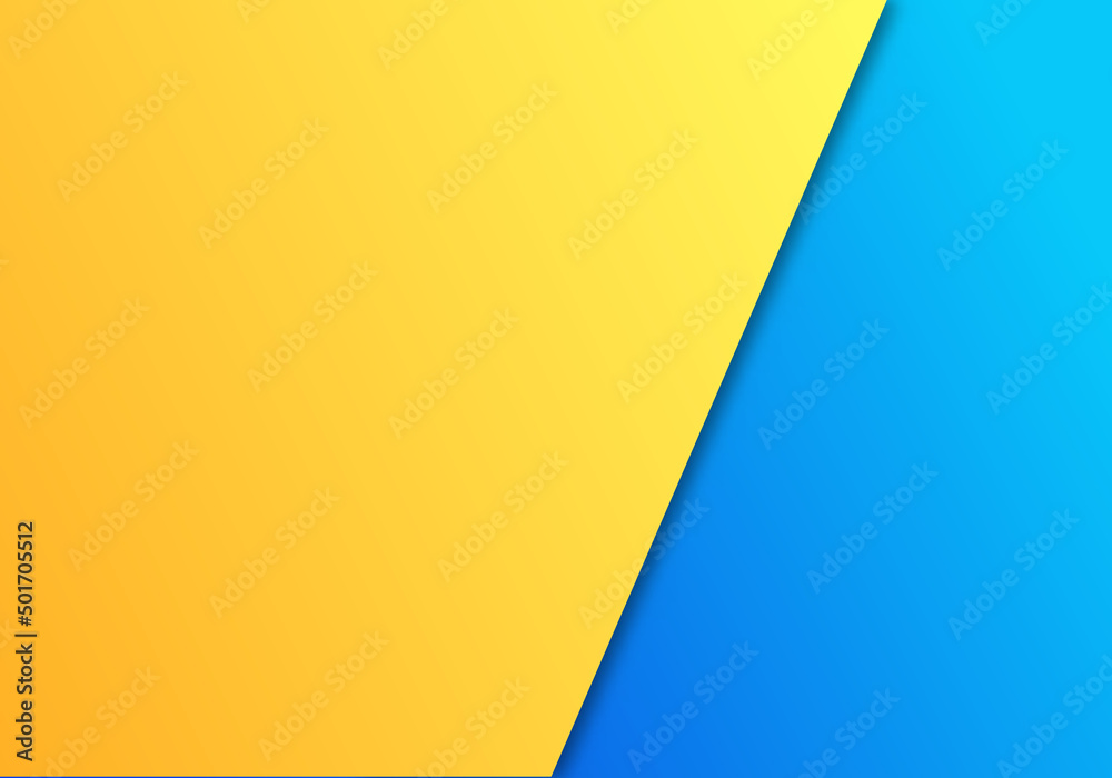 Blue and Yellow Pastel Paper Color for Background Vector