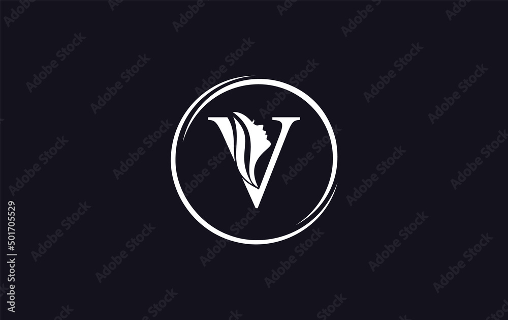 Purple beauty spa and hair logo and symbol design with the letter and alphabet V Purple beauty spa and hair logo and symbol design with the letter and alphabet V