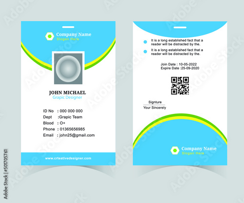 modarn business id card design photo