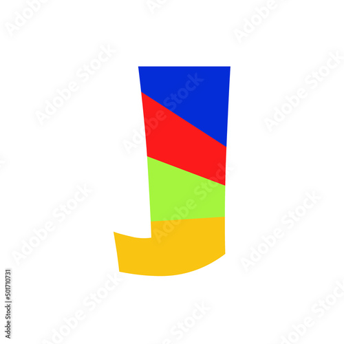 Obraz na płótnie Colorful letter J
graphic, illustration, button, web, white background, icon, texture, background w salonie