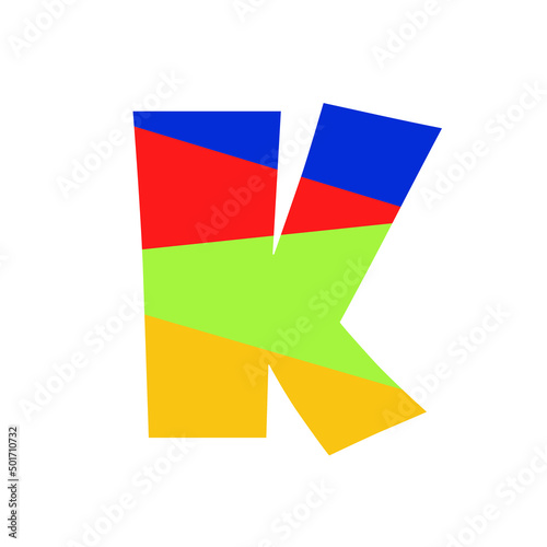 Obraz na płótnie Colorful letter K
graphic, illustration, button, web, white background, icon, texture, background w salonie